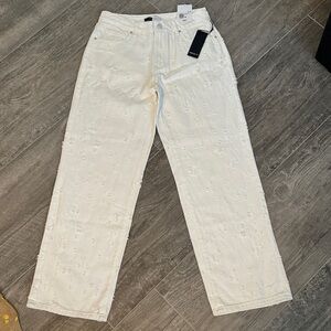 Forever 21 White Denim Pants